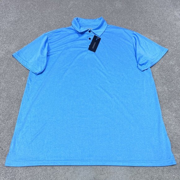 Cossniss Polo Men’s Blue Short Sleeve Size 2XL NWT - Picture 1 of 11